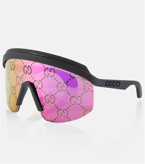 gucci mask shaped sunglasses|authentic gucci mask sunglasses.